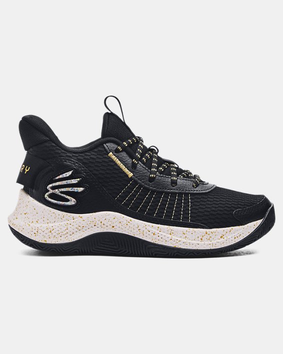 Grade School Curry 3Z7 Basketball Shoes in Black image number 0